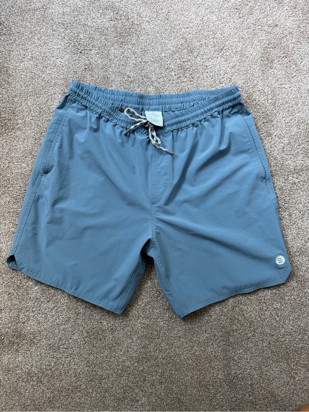 Free Fly Men's Unlined Shorts in Slate Blue - size L